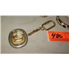 Image 2 : Jewelry: 14K Gold Pendant, New Coach Metal Bracelet, Gucci Key Chain