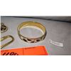 Image 4 : Jewelry: 14K Gold Pendant, New Coach Metal Bracelet, Gucci Key Chain