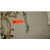 Image 4 : Jewelry: Multi Strand Gold Necklace, "Royal Crowns" Charm Bracelet, Link Charm Bracelet, Earrings,