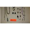 Image 2 : Jewelry: 6 Misc. Beaded Necklaces (Various Styles & Lengths), Earrings