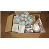 Image 2 : Multiple Boxes of Christmas Decorations: Tree Ornaments, Lights, Ribbons, etc.