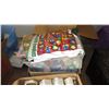Image 4 : Multiple Boxes of Christmas Decorations: Tree Ornaments, Lights, Ribbons, etc.