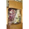 Image 6 : Multiple Boxes of Christmas Decorations: Tree Ornaments, Lights, Ribbons, etc.