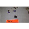 Image 2 : Jewelry: Contemporary Amethyst Bracelet w/Matching Ring, Rough-Cut Ameythyst Pendant