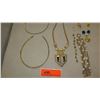 Image 2 : Jewelry: 6 Misc. Pearl/Gold Tone Necklaces, Pearl Bracelet, Small Celestial Bracelet