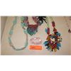 Image 2 : Jewelry: 4 Misc. Colorful Glass/Bead Necklaces, Glass Bracelet