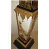 Image 7 : Gilded Sevres Style Mounted Pedestal - Painted, Tapered Marble Top & Base 40" H (14X14)