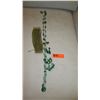 Image 1 : Jewelry: Green-Glass Bead Necklace, 2 Prs Green Earrings, Green Bead Bracelet