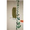 Image 2 : Jewelry: Green-Glass Bead Necklace, 2 Prs Green Earrings, Green Bead Bracelet