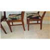 Image 10 : 4 Vintage Hardwood Dining Room Chairs - One Damaged