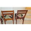 Image 13 : 4 Vintage Hardwood Dining Room Chairs - One Damaged