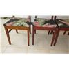 Image 5 : 4 Vintage Hardwood Dining Room Chairs - One Damaged