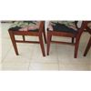 Image 9 : 4 Vintage Hardwood Dining Room Chairs - One Damaged