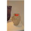 Image 4 : Large White Ceramic Vase, Large Purple Glass Vase, Frosted Glass Vase