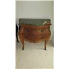 Image 4 : Pair: Bombe Chest w/Green Marble Top, Hardware Embellishments 32x16x30