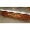 Image 6 : Neoclassical White Marble Table w/Gilt Ornamentation 46x23x18
