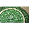 Image 10 : Large Lot of Belo (Portugal) Glazed Green Ceramic Cabbage Serveware, Trays, Bowls, Plates, etc.