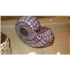 Image 2 : Mossaic Glass Bust, Stained Glass Nautilus, 2 Glass Pyramids, Ceramic Cherub