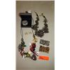 Image 1 : Jewelry: Misc. Cluster Bead Necklaces, Bracelets, Earrings, Brooch