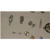 Image 2 : Jewelry:  Antique Charm Bracelet - w/16 Additional Charms (Hawaiiana, etc)