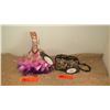 Image 1 : 2 New Mary Frances Beaded Bags: "Jewel Box" (Blk), Pink "Ribbons" Bag w/Colored Pearls