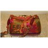 Image 2 : New Mary Frances Beaded Bag: Orange Satin Brocade Shoulder Bag