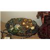 Image 2 : 2 New Mary Frances Beaded Bags: "Sugar Plum" (Cranberry Satin), Streamlined Oval Bag