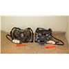 Image 1 : 2 New Mary Frances Beaded Bags: Half Moon w/Feathers, "Kismet" (Black/Blue)