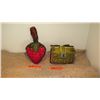 Image 5 : 2 New Mary Frances Beaded Bags: "Strawberry Fields" and Green Satin Brocade