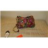Image 4 : New Mary Frances Beaded Bag: "Flower Patch" Red Embroidered Silk  Dupioni