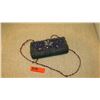 Image 1 : New Mary Frances Beaded Bag: Blue Mesh Clutch w/Green Ocean Coral Motif