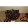 Image 2 : 2 New Mary Frances Beaded Shoulder Bags: "Painted Ladies" and Mauve/Brown