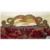 Image 3 : New Mary Frances Beaded Handbag: Crimson Damask Burn-Out Velvet