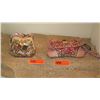 Image 1 : 2 New Mary Frances Beaded Handbags: "Precious" Pink Envelope and Mauve (Slight Damage)