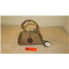 Image 1 : New Mary Frances Beaded Handbag: Chocolate Satin w/Medallion Clusters