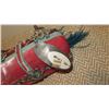 Image 2 : New Mary Frances Beaded Handbag: Pink Velvet w/Blue-Jeweled Contrast Band