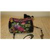 Image 2 : New Mary Frances Beaded Bag: "Mariposa" Black Embroidered Satin w/Butterfly