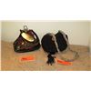 Image 5 : 2 New Mary Frances Beaded Handbags: "Yuletide" Black Pouch and Half Moon Black Velvet