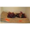Image 1 : 2 New Mary Frances Beaded Handbags: Oval "Masquerade" and Cranberry w/Silver Metalwork
