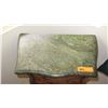 Image 2 : Burl Wood Bombe Chest Side Table w/Green Marble Top 32x13x28