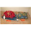 Image 1 : 2 New Mary Frances Beaded Handbags: Layered Red Tulle and "Periwinkle Cottage" w/Blue Sequins