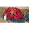 Image 4 : 2 New Mary Frances Beaded Handbags: Layered Red Tulle and "Periwinkle Cottage" w/Blue Sequins