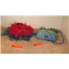 Image 6 : 2 New Mary Frances Beaded Handbags: Layered Red Tulle and "Periwinkle Cottage" w/Blue Sequins