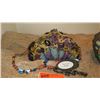 Image 2 : 2 New Mary Frances Beaded Bags: Half Moon "Mermaid" and Egyptian Motif Bag