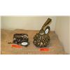 Image 1 : 2 New Mary Frances Beaded Bags: "Solid Gold" Pouch and "Prize Collection" Memento Trinkets