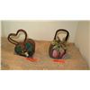 Image 1 : 2 New Mary Frances Beaded Bags: Heart Shaped and Pink w/Green & Gold Flower