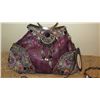 Image 2 : 2 New Mary Frances Beaded Bags: "Purple Passion" and Embellished Canteen