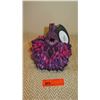 Image 1 : New Mary Frances Beaded Bag: "Ultraviolet" Pouch w/Lrg Purple/Cranberry Beads