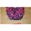 Image 3 : New Mary Frances Beaded Bag: "Ultraviolet" Pouch w/Lrg Purple/Cranberry Beads