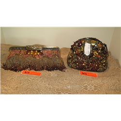 2 New Mary Frances Beaded Bags: Coral-Hued Clutch and Embellished Purse